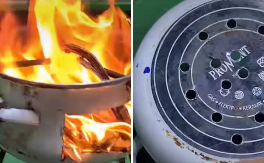 Μετατρέποντας ένα κατσαρολάκι σε μίνι ψησταριά