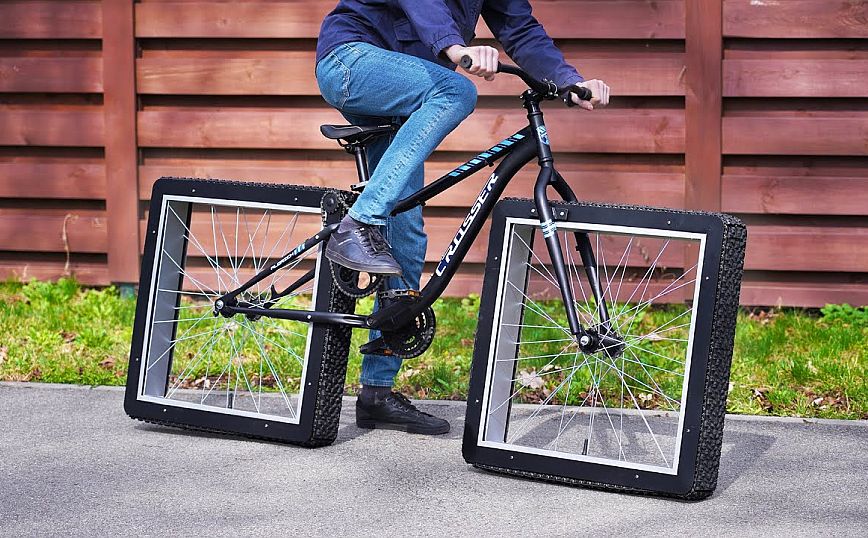 Αυτό είναι το πρώτο ποδήλατο με τετράγωνες ρόδες