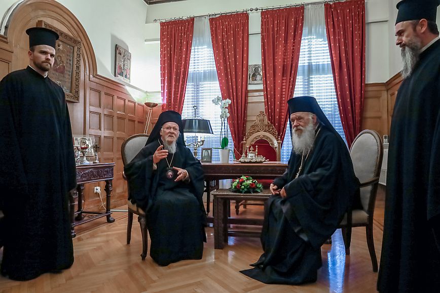 Στην Αθήνα ο Οικουμενικός Πατριάρχης Βαρθολομαίος – Είχε συνάντηση με τον Αρχιεπίσκοπο Ιερώνυμο
