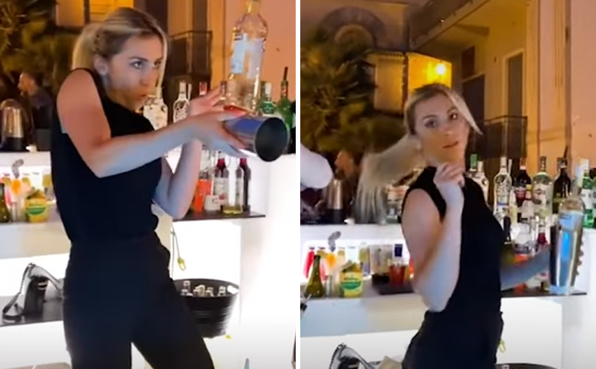 Η bartender που σε κάνει να χαζεύεις αντί να πίνεις το ποτό σου