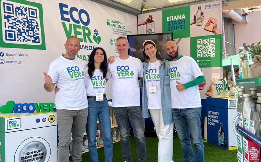 Η πρώτη εντυπωσιακή παρουσία του ECOVER στο 3ο Bio Festival προσέλκυσε το ενδιαφέρον του eco-friendly κοινού