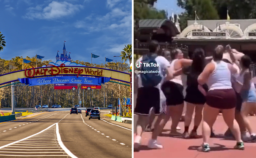 Άγριο ξύλο ανάμεσα σε δύο οικογένειες στην Disneyland &#8211; Μπουνιές και κλωτσιές για μια φωτογραφία