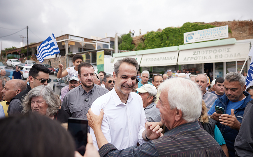 Κυριάκος Μητσοτάκης από Ιεράπετρα: «Σταθερή κυβέρνηση δεν μπορεί να έχει εύθραυστη κοινοβουλευτική πλειοψηφία»