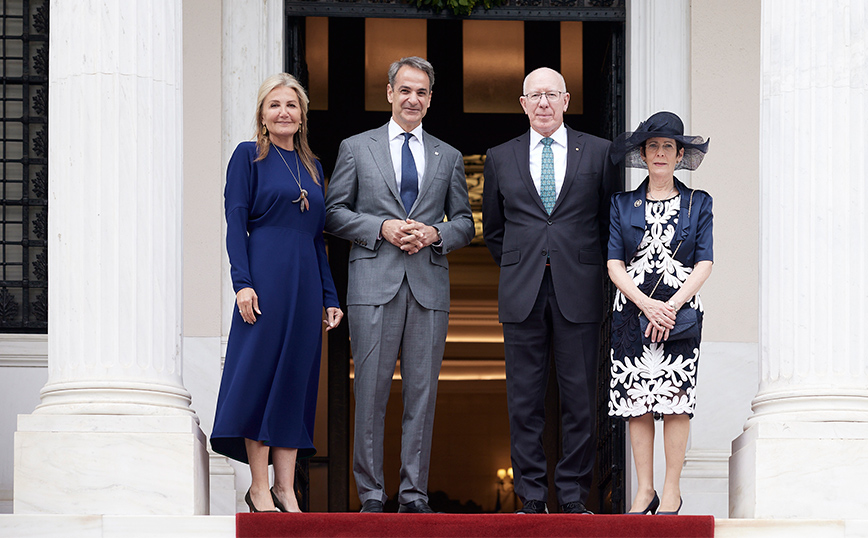 Συνάντηση του Πρωθυπουργού Κυριάκου Μητσοτάκη με τον Γενικό Κυβερνήτη της Αυστραλίας David Hurley Συνάντηση του Πρωθυπουργού Κυριάκου Μητσοτάκη με τον Γενικό Κυβερνήτη της Αυστραλίας David Hurley