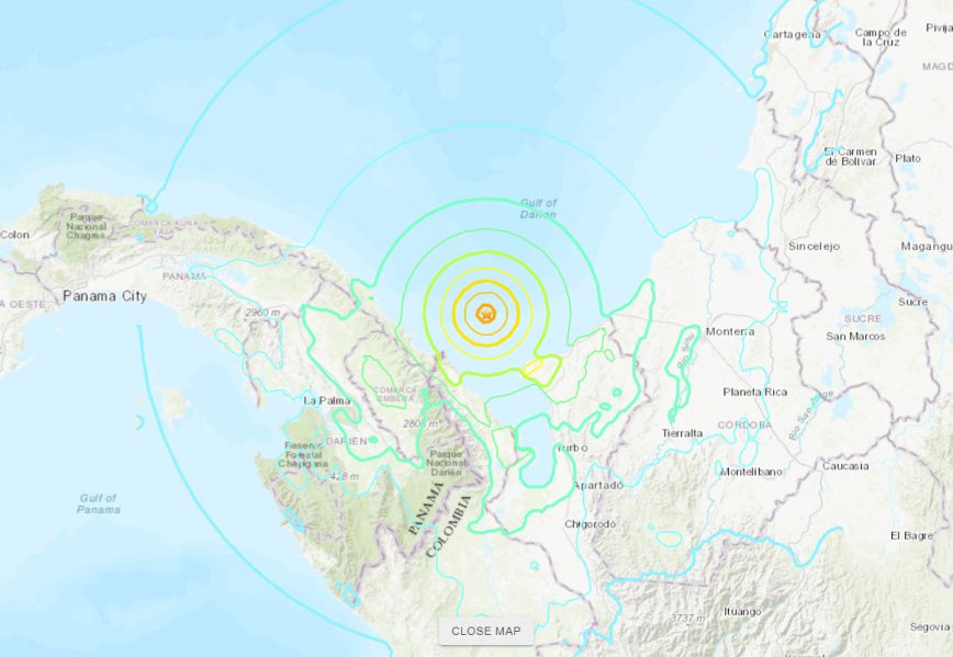 Σεισμός 6,6 Ρίχτερ στο Πουέρτο Οβάλδια του Παναμά