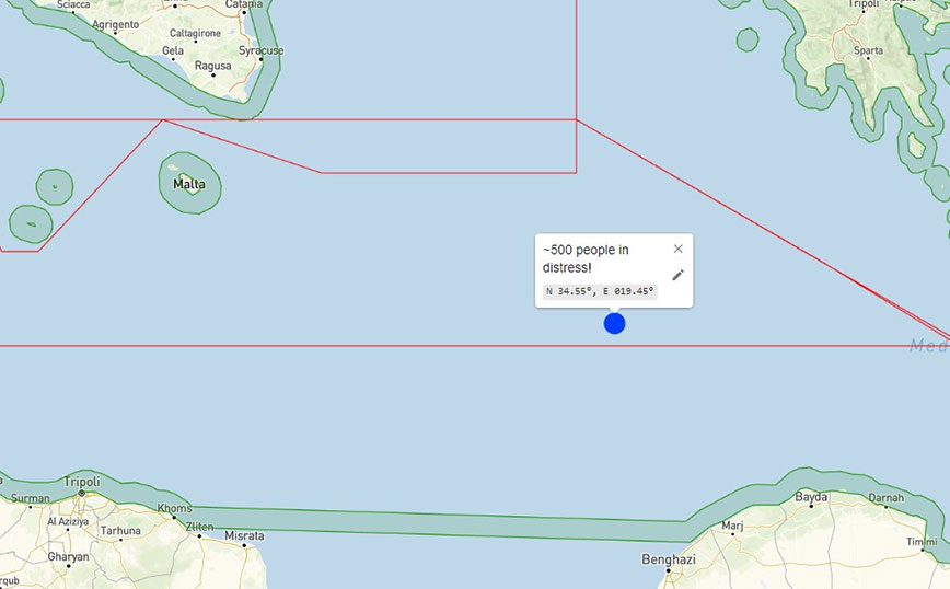 Αγνοείται σκάφος με 500 μετανάστες στην Κεντρική Μεσόγειο &#8211; Ανάμεσά τους ένα νεογέννητο και έγκυες