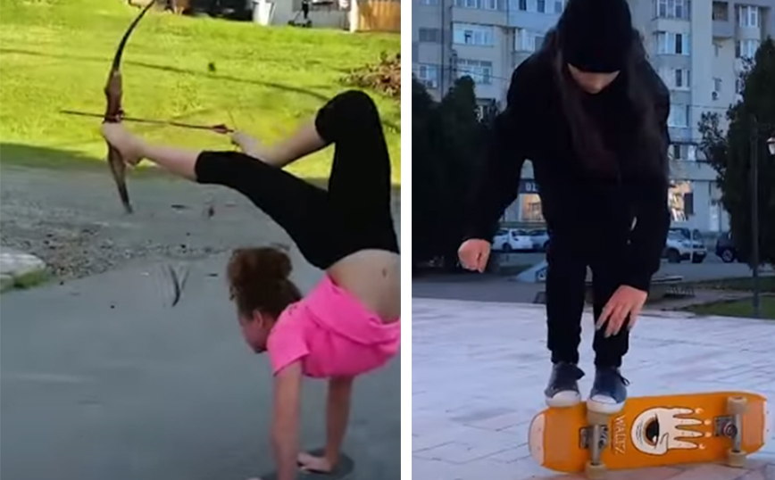 Κάνοντας skate με αρκετά παράδοξους τρόπους