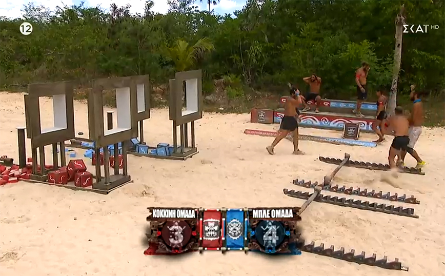 Survivor All Star: Ο Τάκης Καραγκούνιας έδωσε αγκωνιά εσκεμμένα στον Νίκο Μπάρτζη – Αποβλήθηκε από τον αγώνα