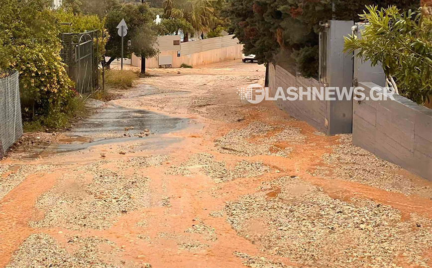 Προβλήματα στα Χανιά από την έντονη βροχόπτωση &#8211; Δημιούργησαν «ποτάμια» λάσπης