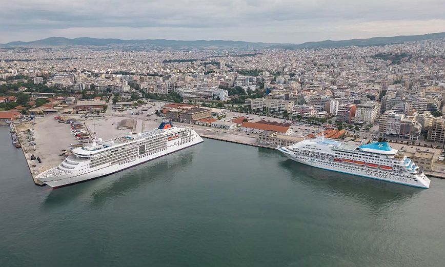Το Λιμάνι της Θεσσαλονίκης υποδέχτηκε ταυτόχρονα δύο κρουαζιερόπλοια