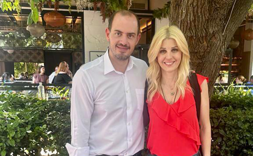 Η Έλενα Ράπτη με τον συνάδελφο της και φίλο Γιώργο Κώτσηρα βρέθηκαν στα Μέγαρα, όπου ενημέρωσαν τους πολίτες για την καμπάνια «Ένα στα Πέντε»