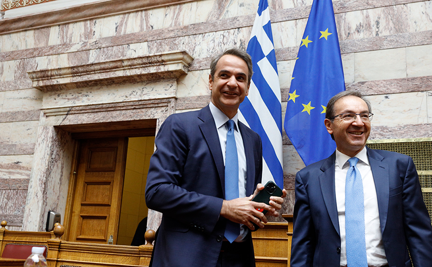 Ο Κυριάκος Μητσοτάκης και ο Ιωάννης Μπούγας Ο Κυριάκος Μητσοτάκης και ο Ιωάννης Μπούγας