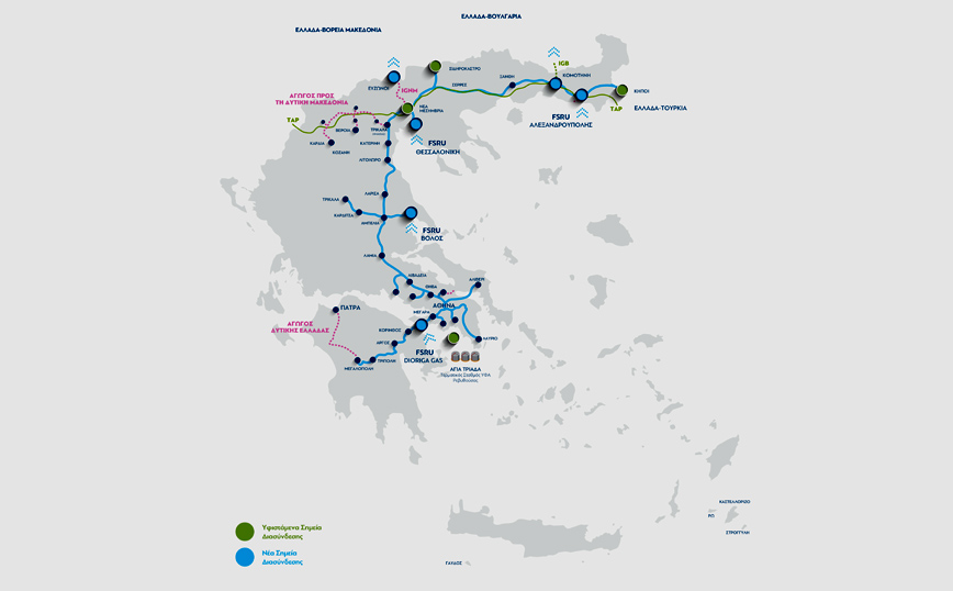 Αυξημένη ζήτηση καταγράφηκε στην πρώτη μη δεσμευτική φάση του market test για την επέκταση του Εθνικού Συστήματος Φυσικού Αερίου