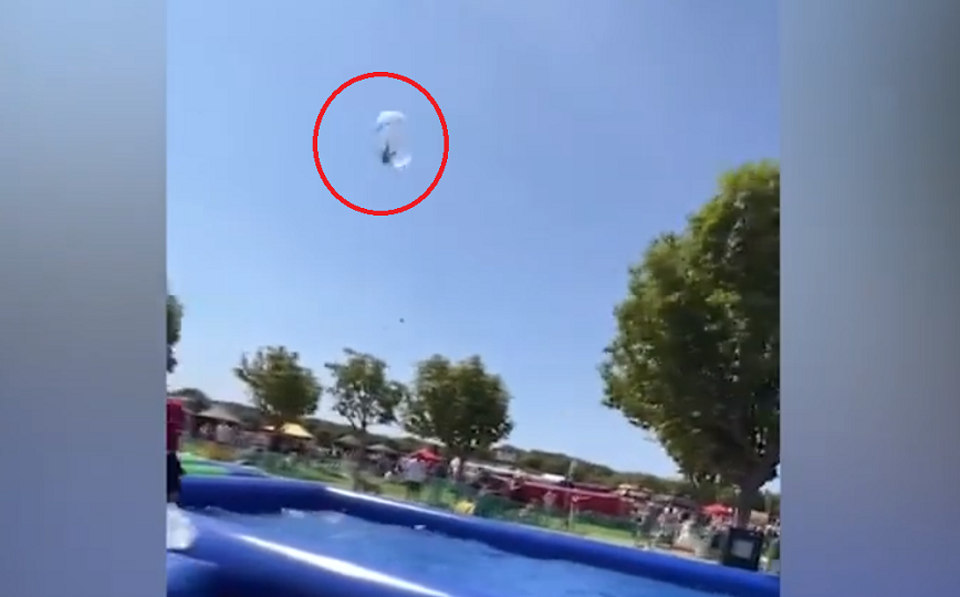 Συγκλονιστικό βίντεο με 9χρονο μέσα σε φουσκωτή μπάλα που παρέσυρε ο αέρας και έπεσε στο κενό από 6 μέτρα ύψος