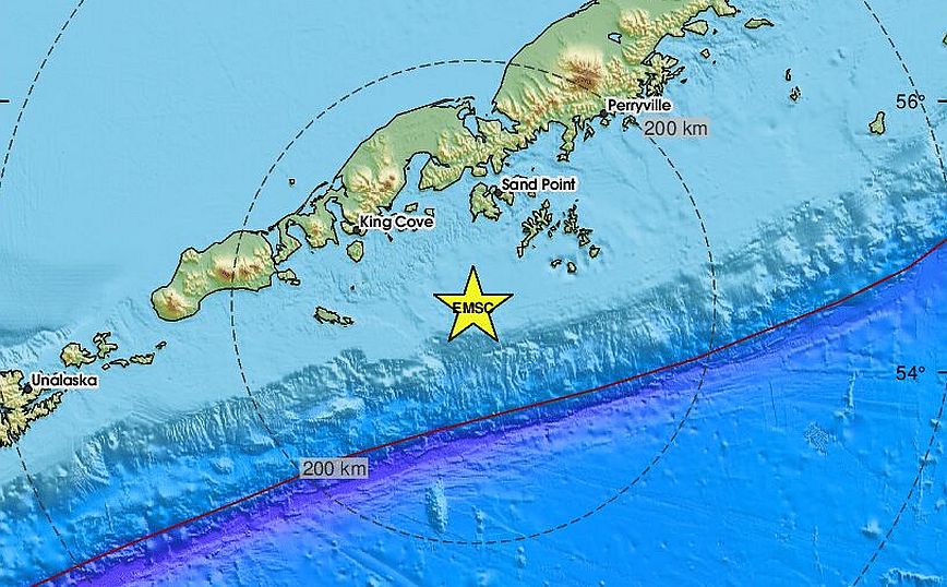 Ισχυρός σεισμός 7,3 Ρίχτερ στην Αλάσκα