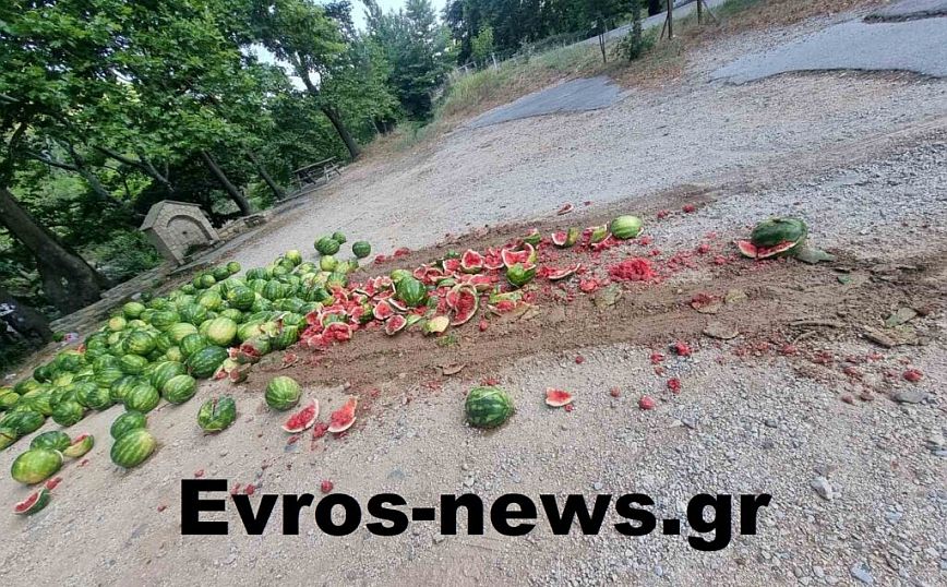 Αλεξανδρούπολη: Έκλεψε φορτηγό με καρπούζια και τα πέταξε για να μεταφέρει παράτυπους μετανάστες