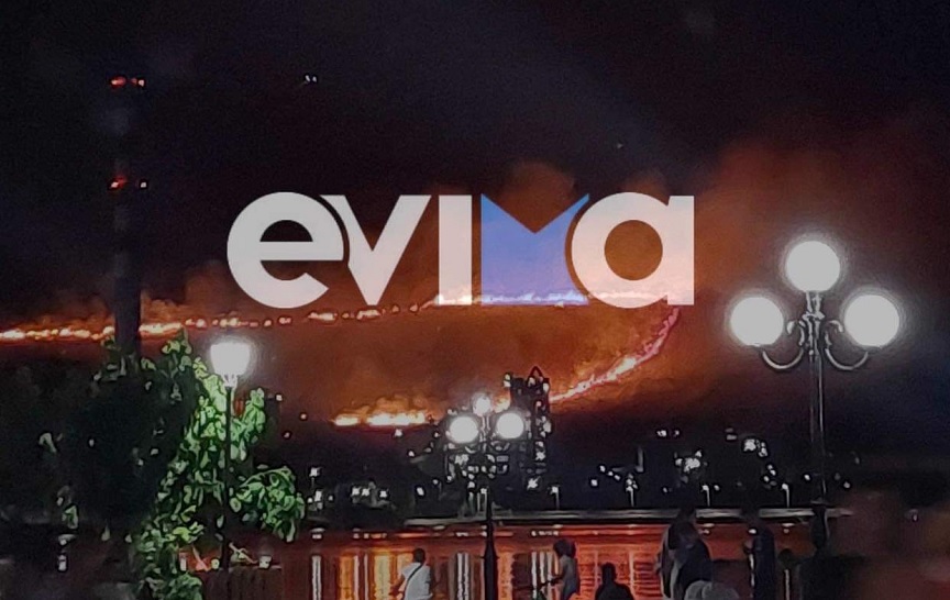 Ολονύχτια μάχη με τις φλόγες στο Αλιβέρι της Εύβοιας – Ενισχύθηκαν οι δυνάμεις της πυροσβεστικής