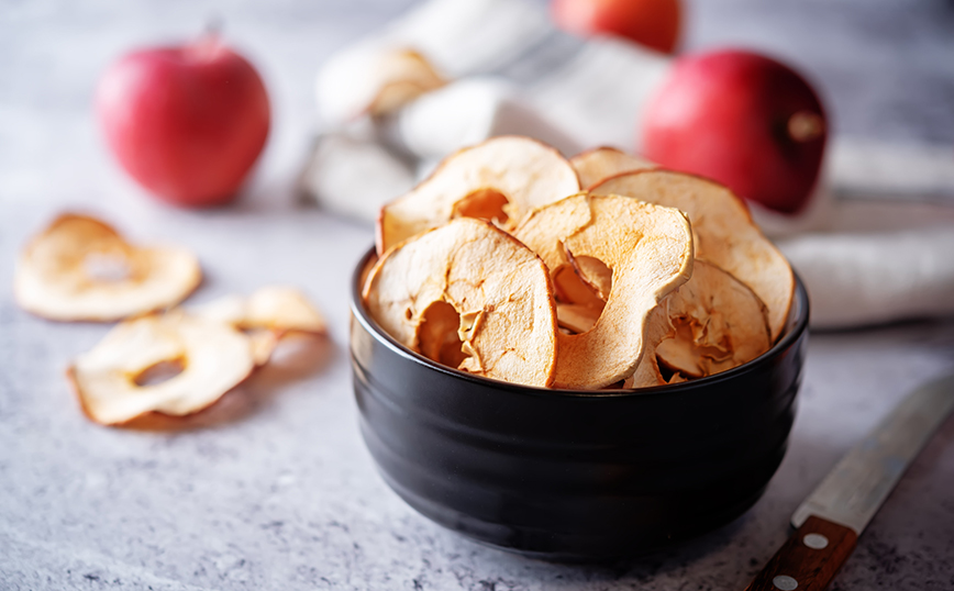 Τσιπς μήλου Τσιπς μήλου