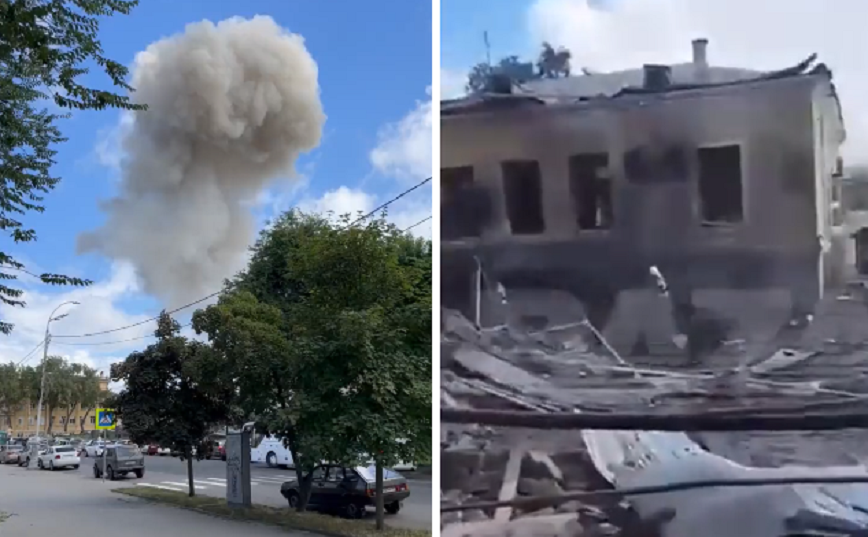 Βίντεο με ισχυρή έκρηξη σε ρωσική πόλη κοντά στα σύνορα με την Ουκρανία &#8211; Τουλάχιστον 12 τραυματίες