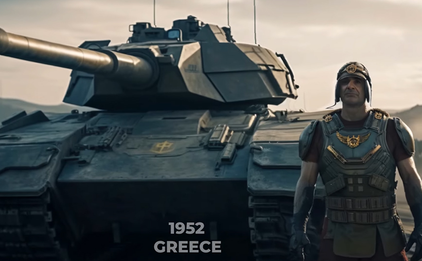 H Τεχνητή Νοημοσύνη παρουσιάζει τον Κυριάκο Μητσοτάκη πολεμιστή με τανκ – Το video που έγινε viral