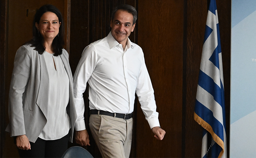 Στο υπουργείο Εσωτερικών ο Κυριάκος Μητσοτάκης