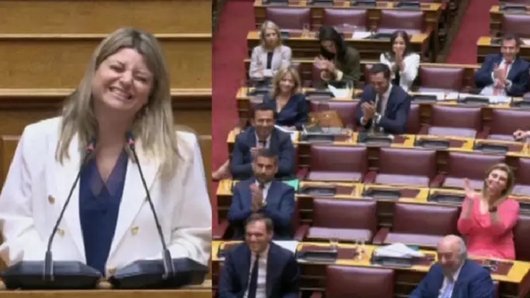 Βουλή – Παναγιώτα Γρηγοράκου: «Αχ, αχ, αχ! Είδατε; Είναι η πρώτη μου φορά» – Τα σαρδάμ και το «κόλλημα» οδήγησαν σε γέλια μαζί με την ομάδα του ΠΑΣΟΚ