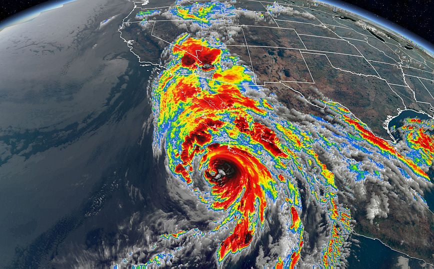 Μεξικό: Στην κατηγορία 2 ο τυφώνας Χίλαρι – Κατευθύνεται προς τις ΗΠΑ