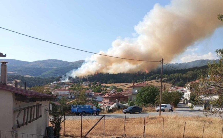 Φωτιά τώρα στα Γρεβενά – Καίει σε δασική έκταση στα όρια της Δεσκάτης
