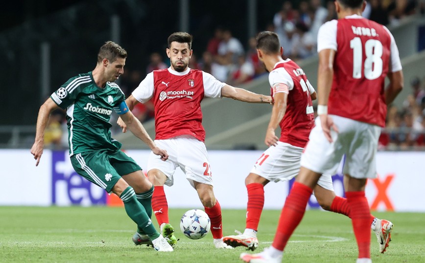 Μπράγκα – Παναθηναϊκός: 2-0 στο 74′ ο Τζαλό