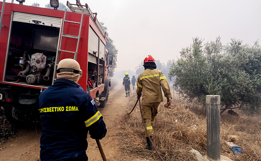 Φωτιά στην Εύβοια: Μήνυμα του 112 για εκκένωση των περιοχών Νέα Αρτάκη και Βατώντα