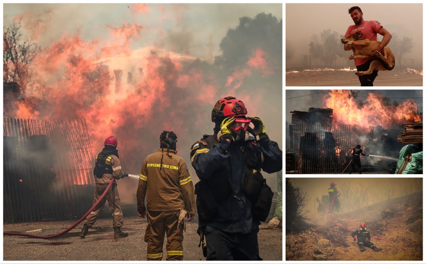 Η μανία της φωτιάς στη Φυλή μέσα από 12 + 1 συγκλονιστικές φωτογραφίες