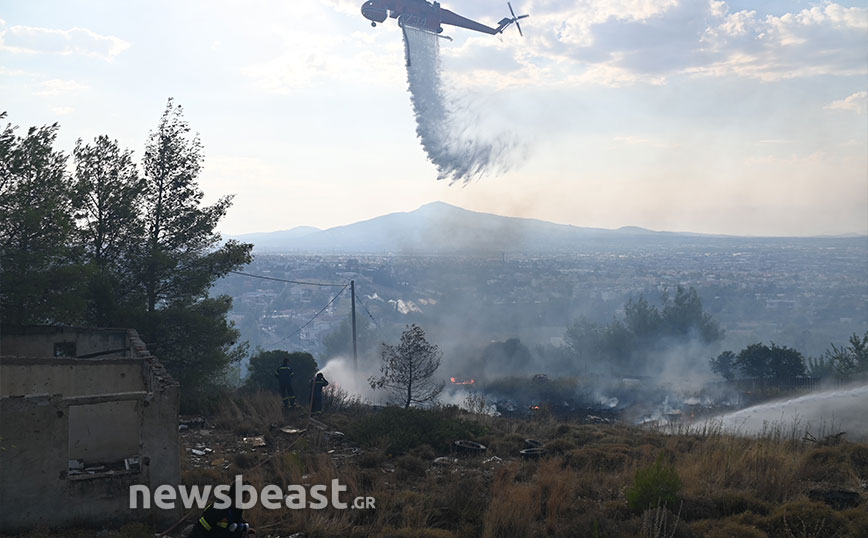 Φωτιά στην Αττική: Αποκαρδιωτική εικόνα της  Πάρνηθας από ψηλά