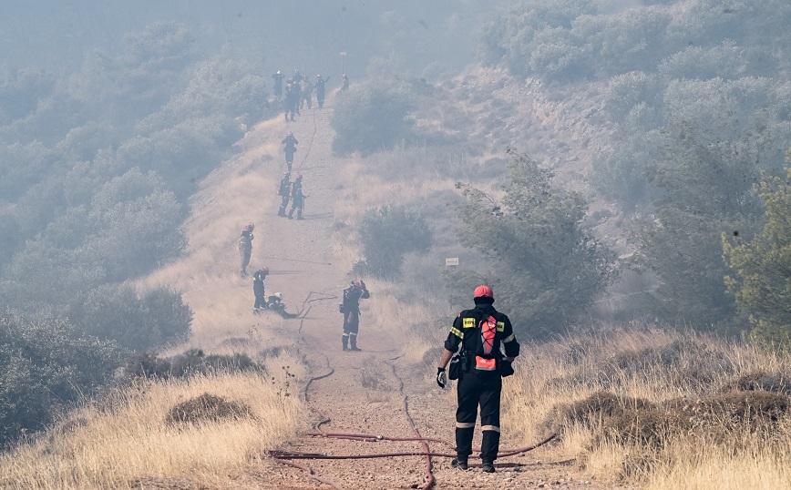 Θεσσαλονίκη: Σε εξέλιξη κατάσβεση πυρκαγιάς στα Πιέρια Όρη