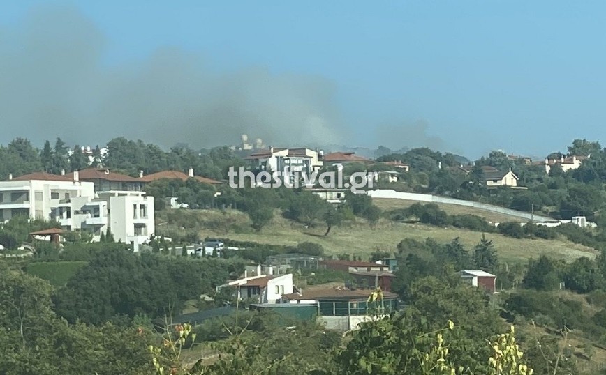 Φωτιά στο Φίλυρο Θεσσαλονίκης πίσω από το Παιδικό Χωριό SOS