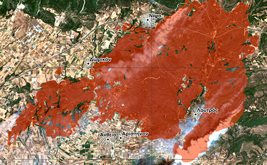 Πάνω από 75.000 στρέμματα έχουν γίνει στάχτη από τη φωτιά στην Αλεξανδρούπολη