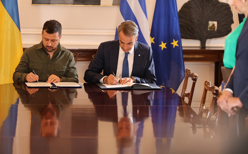 Η κοινή δήλωση που υπέγραψαν Μητσοτάκης και Ζελένσκι – Δέσμευση για συνέχιση στρατιωτικής και ανθρωπιστικής υποστήριξης
