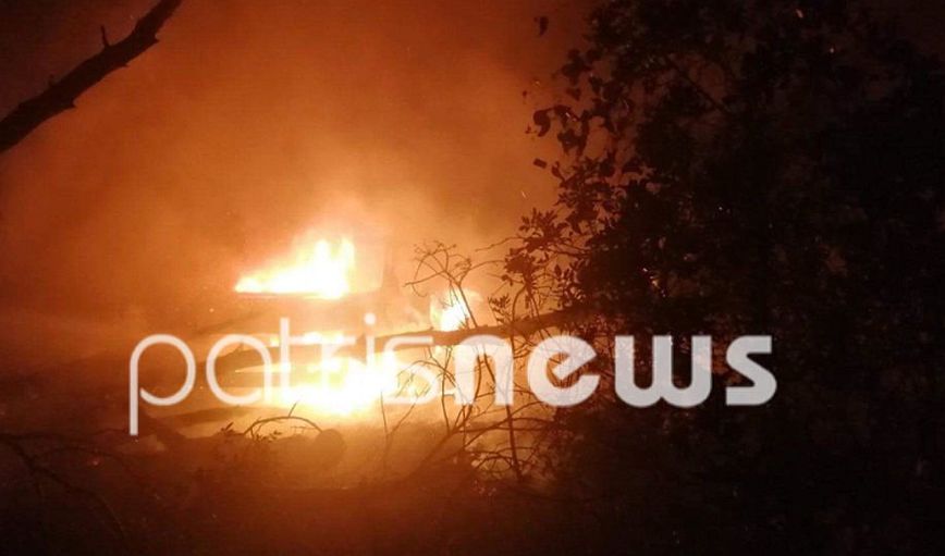 Τραγωδία στα Λεχαινά – Άνδρας εντοπίστηκε απανθρακωμένος στο αυτοκίνητό του