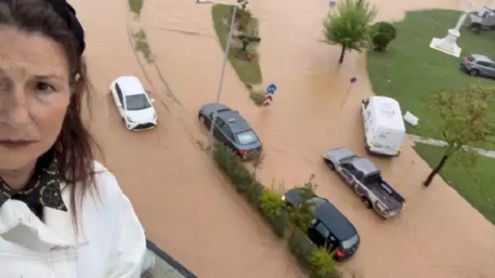 Ειρήνη Νικολοπούλου: Εγκλωβισμένη σε ξενοδοχείο στον Βόλο λόγω της κακοκαιρίας Daniel &#8211; «Είμαστε 55 άτομα χωρίς ηλεκτρικό, έχουμε δύο μωρά, το ένα λεχούδι»