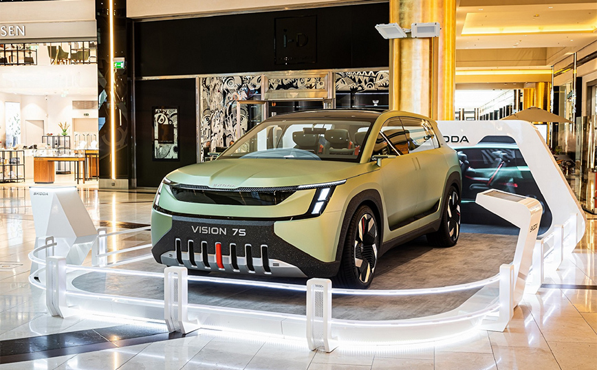 Skoda Vision 7S: Το μέλλον της μάρκας εκτίθεται στο Golden Hall