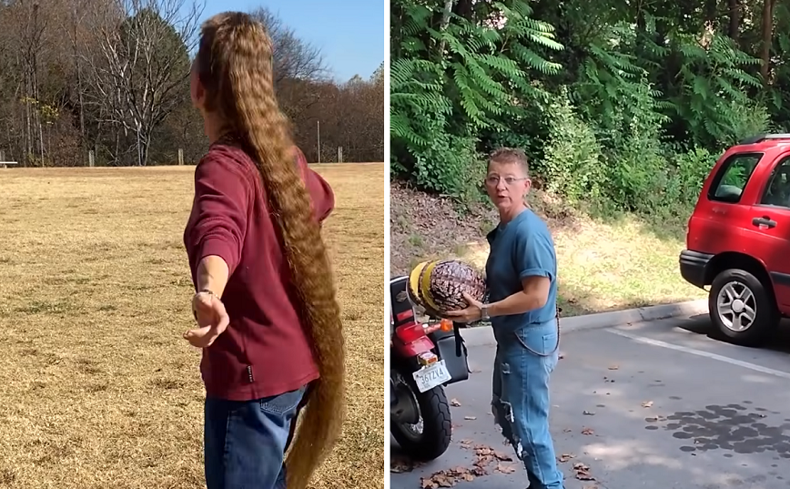 Μπήκε στο ρεκόρ Γκίνες με την μακρύτερη χαίτη στον κόσμο μήκους 173 εκατοστών &#8211; Την βάζει στην τσέπη για να μην πατηθεί