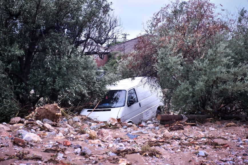 Εικόνες βιβλικής καταστροφής σε Βόλο, Λάρισα και Εύβοια &#8211; 200.000 στρέμματα κάτω από το νερό στη Μαγνησία