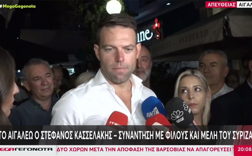 Μίνι επεισόδιο ανάμεσα στον Στέφανο Κασσελάκη και δημοσιογράφο στο Αιγάλεω