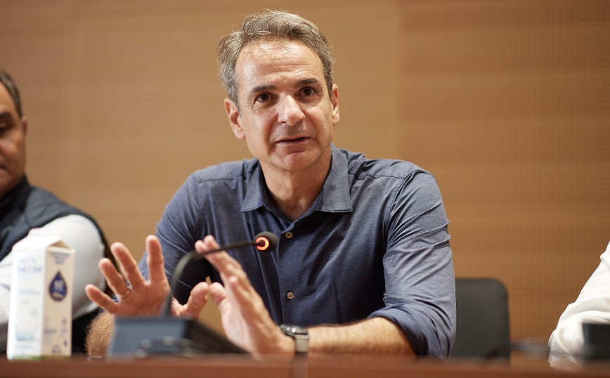 Κυριάκος Μητσοτάκης από τον Βόλο: Πρώτη προτεραιότητα ο απεγκλωβισμός και η πρόσβαση σε τρόφιμα και νερό