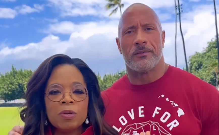 Θύελλα αντιδράσεων κατά της Oprah και του Dwayne Johnson: «Δισεκατομμυριούχοι που ζητάνε χρήματα από τους φτωχούς»