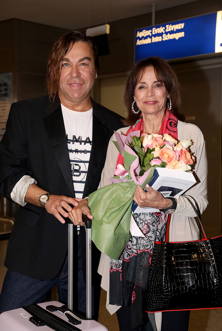 Ο Τρύφωνας Σαμάρας και η Κορίνα Τσοπέη Ο Τρύφωνας Σαμάρας και η Κορίνα Τσοπέη