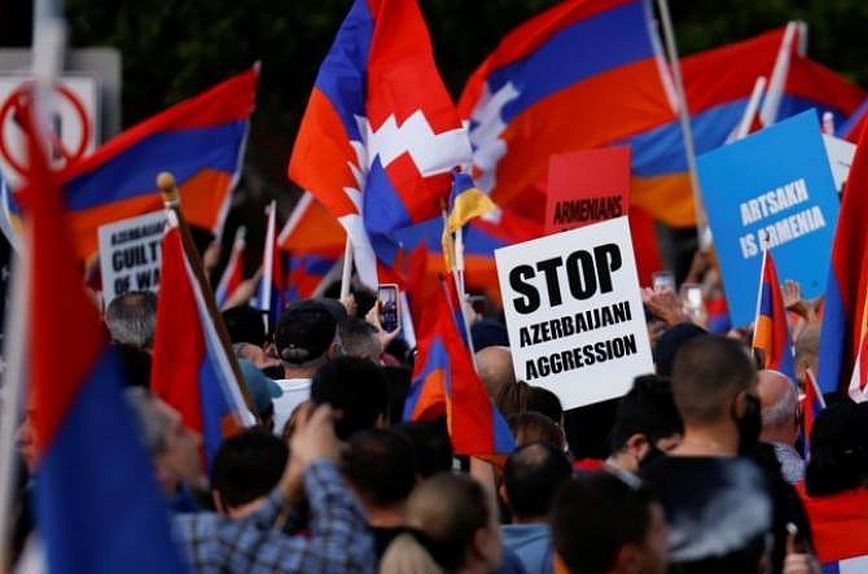Βέλγιο: Χιλιάδες Αρμένιοι συγκεντρώθηκαν στις Βρυξέλλες για να καταγγείλουν τη «συνενοχή» της ΕΕ στο Ναγκόρνο Καραμπάχ