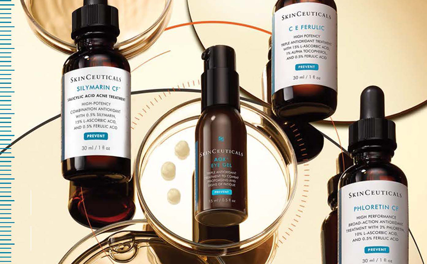 SkinCeuticals αντιοξειδωτικοί οροί προσώπου και aox + eye gel αντιοξειδωτικός ορός ματιών