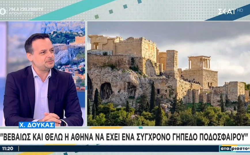 Ο Χάρης Δούκας τάχθηκε υπέρ της Διπλής Ανάπλασης στον Βοτανικό καθώς και να τηρηθεί το χρονοδιάγραμμα που υπάρχει