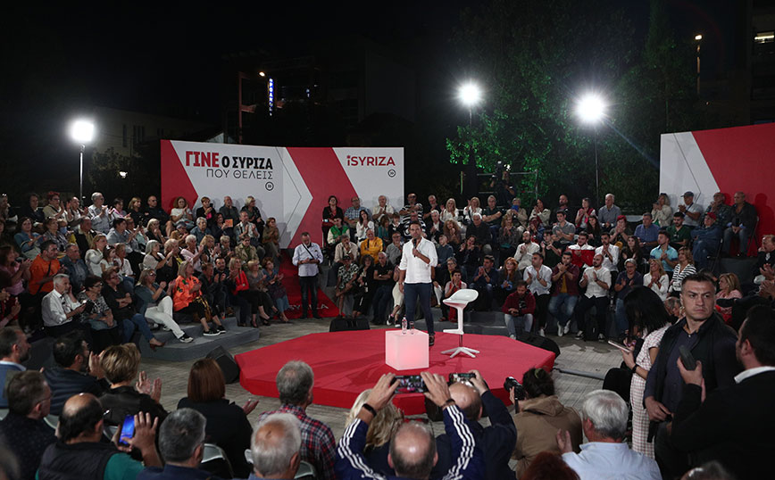 Ο Στέφανος Κασσελάκης στο Κερατσίνι