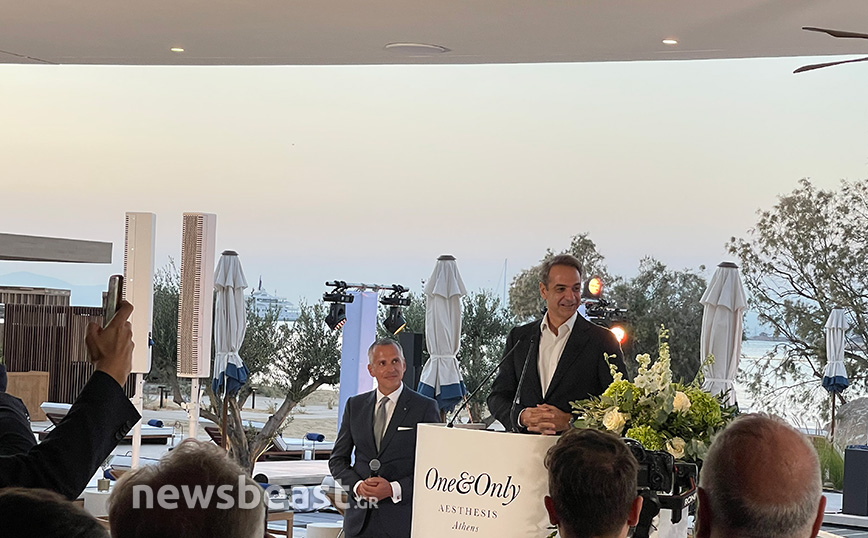 Στα εγκαίνια του νέου τουριστικού resort «One &#038; Only Aesthesis» στα «Αστέρια της Γλυφάδας» ο Κυριάκος Μητσοτάκης
